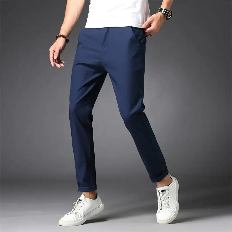 Korean Style Casual Slim Fit Straight Pants