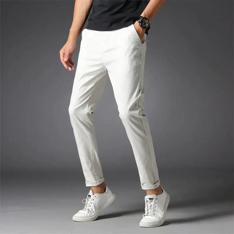 Korean Style Casual Slim Fit Straight Pants