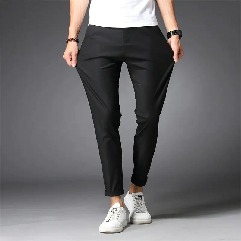 Korean Style Casual Slim Fit Straight Pants