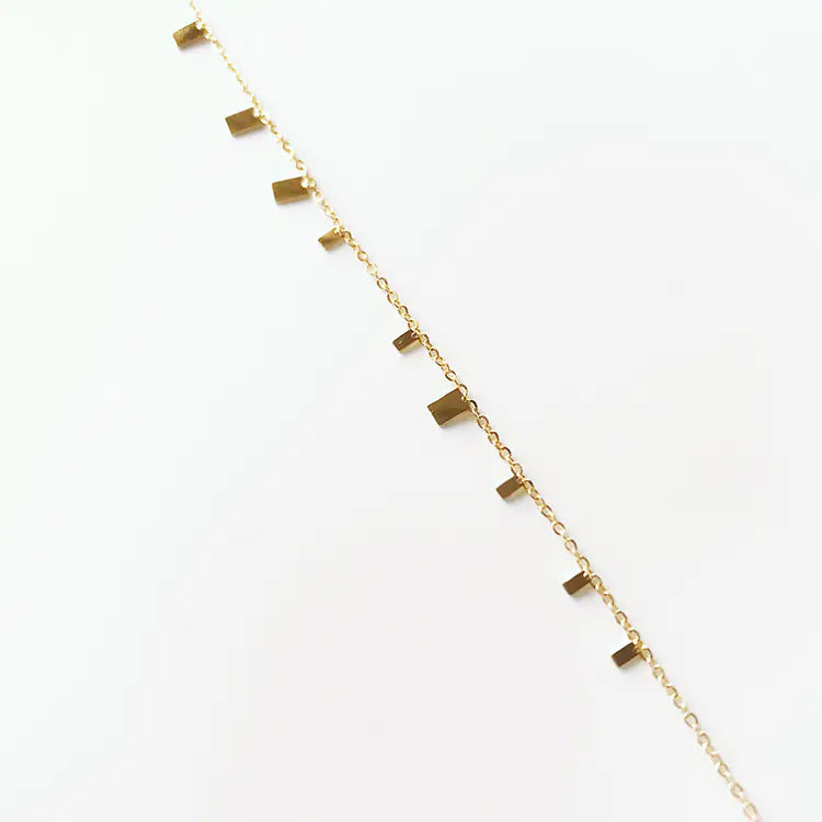 G/S Kristine French Style Layered Disc Choker Necklace