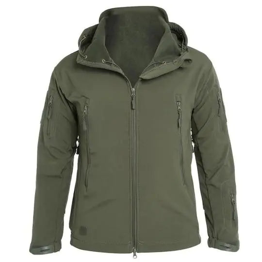 Men's Windproof Hooded Soft Shell Jacket